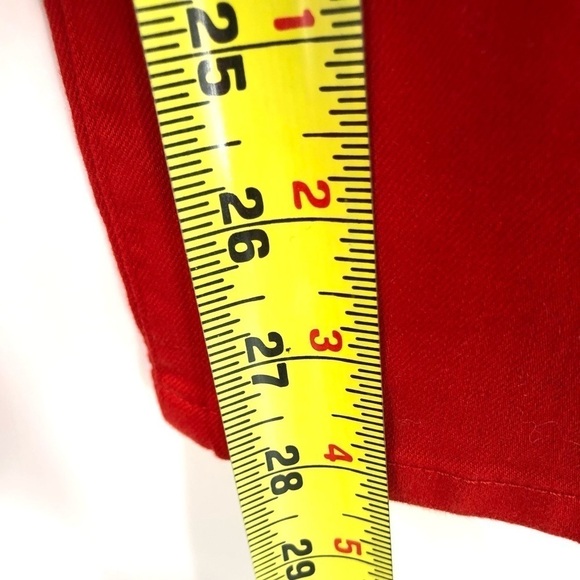 Eileen Fisher Ankle Zip Slim Leg Pants Stretch Organic Cotton Blend Lava Red 4 - Picture 10 of 11